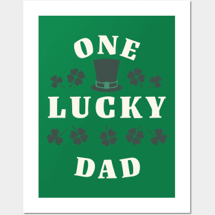 One Lucky Dad St Patricks Day Posters and Art